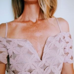 Off-the-Shoulder Cropped Shirt